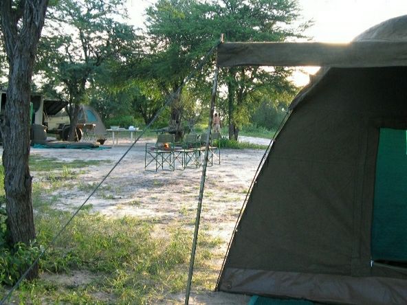 Dome tents at a Deception Valley campsite